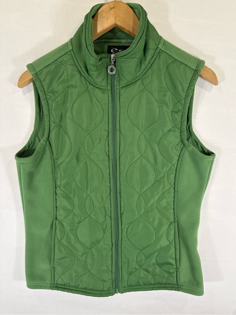 Studio Green Quilted Fleece Vest